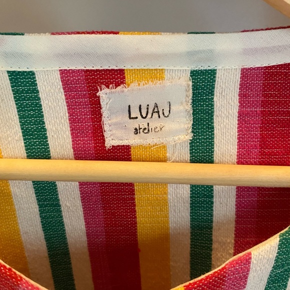 Luau atelier (indie Mexican designer) striped heavy weight cotton tee. - Picture 3 of 3